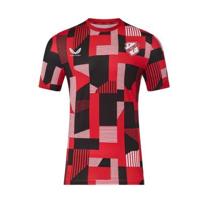 Castore FC Utrecht Pre-Match Trainingsshirt 2025-2026 Rood Antraciet Wit