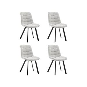 Furnihaus Eetkamerstoel Felix Boucle Beige Set van 4