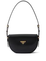 Prada petit sac porté épaule en cuir - Noir