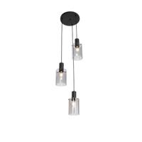 Moderne Hanglamp met 3 Pendels | Smokey/Zwart Glas | QAZQA | Lamp kopen | QAZQA | Lamp kopen | QAZQA | Lamp kopen | QAZQA | Lamp kopen
