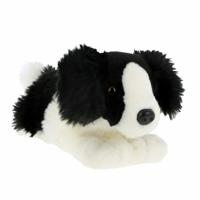 Knuffeldier Puppy Border Collie hond - zachte pluche stof - premium kwaliteit knuffels - 25 cm