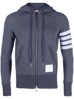 Thom Browne hoodie à détail 4 bandes signature - Gris - thumbnail