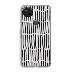 Moroccan stripes: Google Pixel 4a Transparant Hoesje