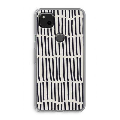 Moroccan stripes: Google Pixel 4a Transparant Hoesje
