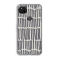 Moroccan stripes: Google Pixel 4a Transparant Hoesje