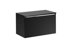 Comad Santa Fe Black badkamermeubel 80cm met toppaneel zwart mat