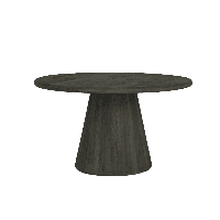Tower Living Ronde Eettafel 'Asti' Mangohout, 150cm, kleur Olijfbruin