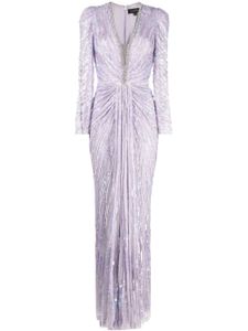 Jenny Packham robe longue Darcy en tulle - Violet