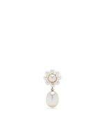 Sophie Bille Brahe boucles d'oreilles Chambre de Fleur en or 14ct serties de perles - Blanc