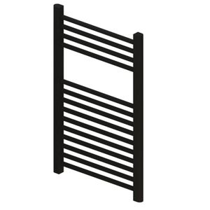 Radiator Boss & Wessing Wingrave 80x50 cm Mat Zwart Zij-Onderaansluiting Boss & Wessing