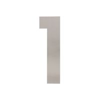 Intersteel Huisnummer 1 XL hoogte 30 cm geborsteld RVS