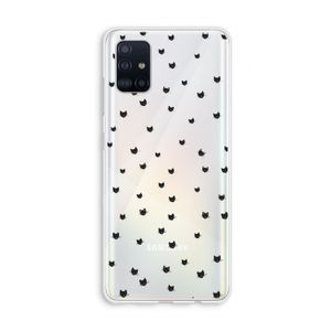 Kleine kattenkopjes: Galaxy A51 4G Transparant Hoesje