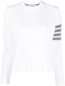 Thom Browne t-shirt à 4 bandes signature - Blanc