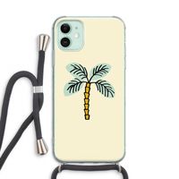 Palmboom: iPhone 11 Transparant Hoesje met koord