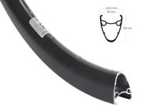 Ryde velg dutch 19 28" / 622 x 19c aluminium 36 gaats disc zwart