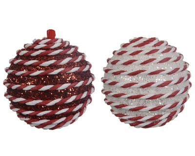 Kerstbal foam d8cm a2 - Decoris