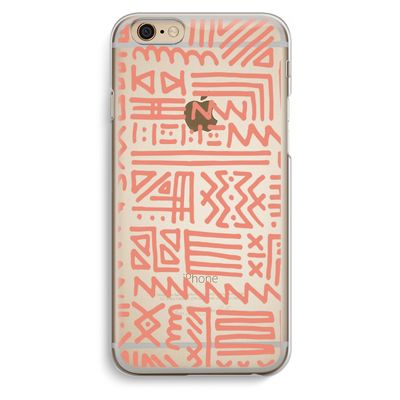 Marrakech Pink: iPhone 6 / 6S Transparant Hoesje