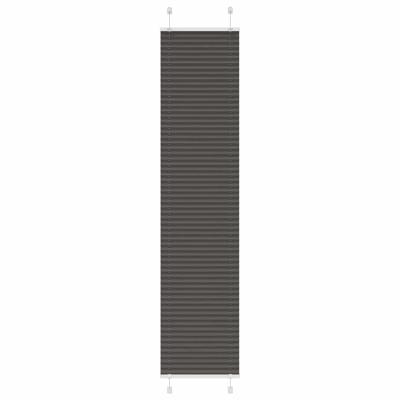 Pliss rolgordijn 50x200 cm stofbreedte 49,4 cm polyester zwart