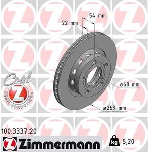 Remschijf Coat Z 100333720
