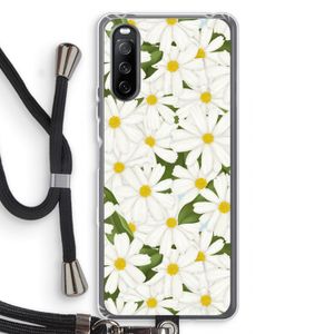 Summer Daisies: Sony Sony Xperia 10 III Transparant Hoesje met koord