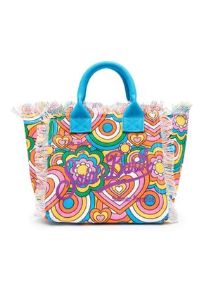 MC2 Saint Barth Kids sac cabas Colette à logo imprimé - Bleu
