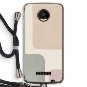 Geo #7: Motorola Moto Z Force Transparant Hoesje met koord