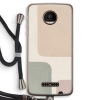 Geo #7: Motorola Moto Z Force Transparant Hoesje met koord