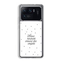 Confetti: Xiaomi Mi 11 Ultra Transparant Hoesje