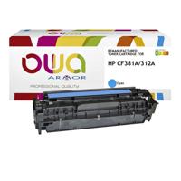 Tonercartridge owa hp cf381a blauw