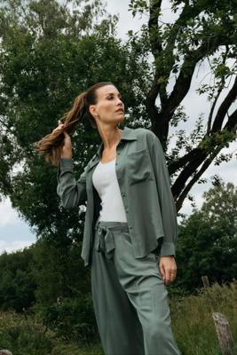 Maicazz Shoot - Blouse Sp26.20.505 Blouse Green Smoke