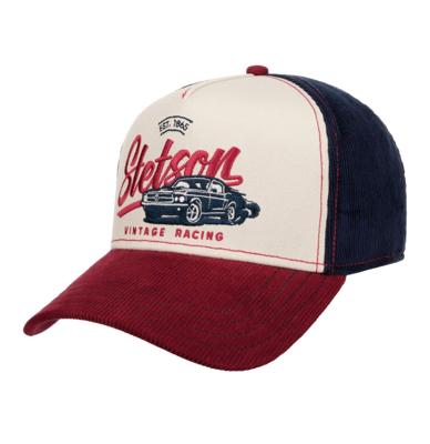 Stetson Trucker Pet Vintage Racing Blauw Rood