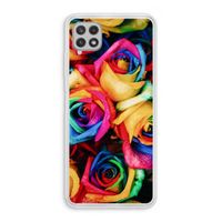 Neon bloemen: Samsung Galaxy A22 4G Transparant Hoesje Neon bloemen: Samsung Galaxy A22 4G Transparant Hoesje