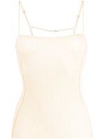 Jacquemus Le Haut Sierra ribbed tank top - Tons neutres