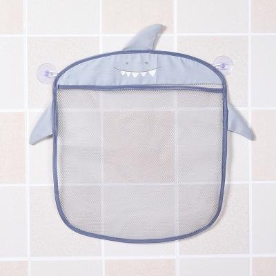 Cartoon muur opknoping keuken badkamer opslag zakken gebreid netto mesh tas baby bad speelgoed shampoo organisator (grijs)