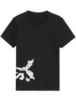 Y's t-shirt en coton à logo imprimé - Noir
