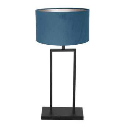 Steinhauer Tafellamp 55cmStang met blauwe kap - 3863ZW