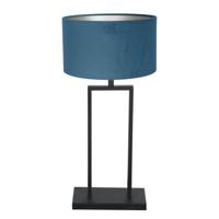 Steinhauer Tafellamp 55cmStang met blauwe kap - 3863ZW