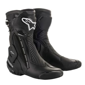 ALPINESTARS SMX Plus V2 GTX, Gore-Tex® motorlaarzen en -schoenen, Zwart-Zilver