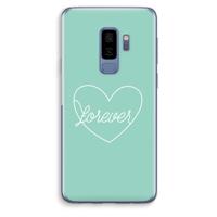 Forever heart pastel: Samsung Galaxy S9 Plus Transparant Hoesje - thumbnail