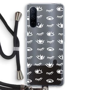 Eye pattern #3: OnePlus Nord CE 5G Transparant Hoesje met koord