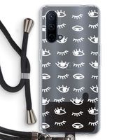 Eye pattern #3: OnePlus Nord CE 5G Transparant Hoesje met koord