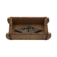 Plantenbak baksteenmal hout 32x15x10cm