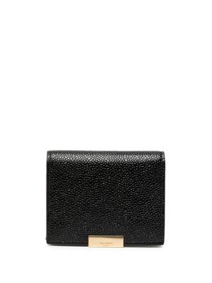 Thom Browne portefeuille à plaque logo - Noir