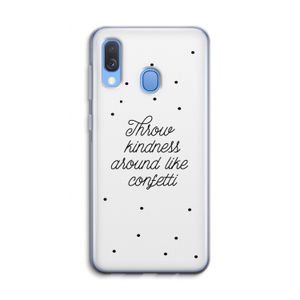 Confetti: Samsung Galaxy A40 Transparant Hoesje