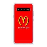 I'm lovin' you: Samsung Galaxy S10 5G Transparant Hoesje
