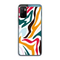 Colored Zebra: Xiaomi Poco M3 Pro 5G Transparant Hoesje