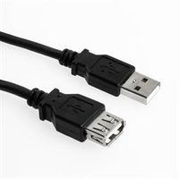 Sharkoon 4044951015429 USB-kabel 3 m USB 2.0 USB A Zwart - thumbnail