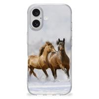 iPhone 16 plus | TPU Hoesje | Paarden
