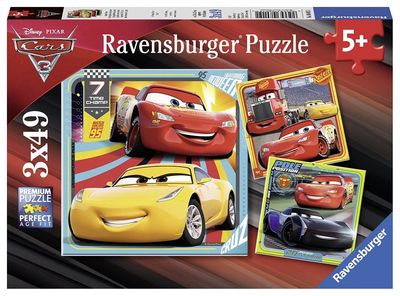 Ravensburger puzzel 3x49 stukjes legendes van de baan