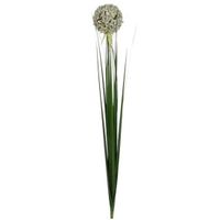 Allium kunstbloem wit 80 cm